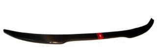 Abarth 500 Frontspoiler Streifen rot Carbon