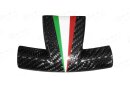 Abarth 500 Koshi Lenkrad Cover unten Tricolore Carbon