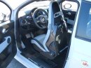 Abarth 500 595 Sabelt Sitzschalen Cover Carbon
