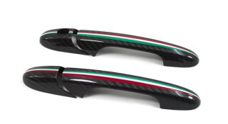 Abarth 500 595 Türgriff Cover Tricolore Carbon