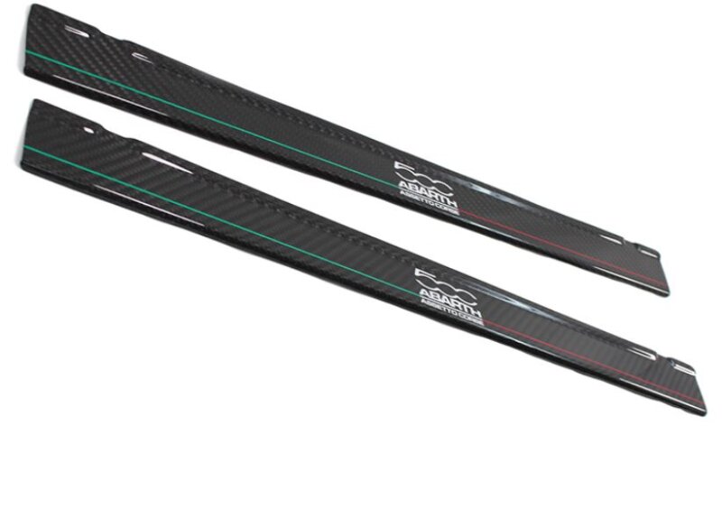 Edelstahl Einstiegsleisten Für Abarth 500 - Türschweller Schutz Silber