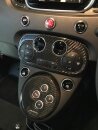 Abarth 500 595 Heizung Klimaautomatik Cover Carbon