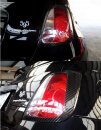 Abarth 500 Rücklichtcover Carbon