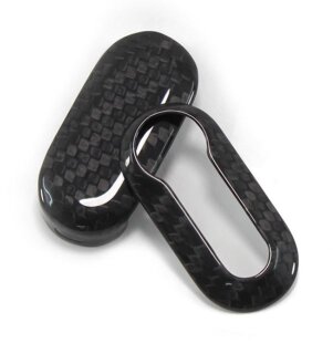 Abarth 500 595 Punto Schlüsselcover Carbon
