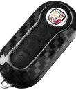 Abarth 500 595 Punto Schlüsselcover Carbon