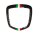 Abarth 500 595 Emblem Heck Cover Tricolore Carbon