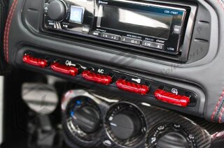 Alfa Romeo Giulietta Koshi Schaltflächen Knöpfe rot