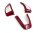 Abarth 500 Koshi Lenkrad Cover rotes Carbon
