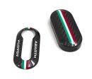 Abarth 500 595 Punto Schlüsselcover italian flag Carbon
