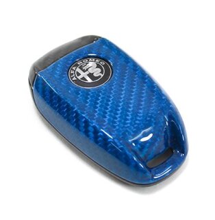 Alfa Romeo Schlüsselcover Blue Combo Carbon