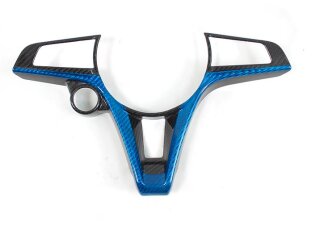 Alfa Romeo Giulia Stelvio Koshi Lenkrad Cover schwarz blau Carbon