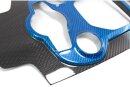 Alfa Romeo Giulia Mittelkonsole Cover schwarz blau Carbon