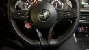 Alfa Romeo Giulia Stelvio Lenkrad Cover schwarz Carbon