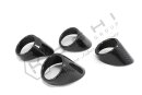 Alfa Romeo 4C Lüftungsdüsen Leder Armaturenbrett Cover schwarz Carbon
