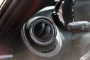 Alfa Romeo 4C Lüftungsdüsen Leder Armaturenbrett Cover schwarz Carbon
