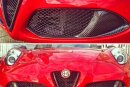 Alfa Romeo 4C Lufteinlass Stoßstange Cover Carbon