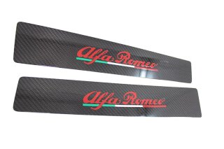 Alfa Romeo 4C Einstiegsleisten rotes Logo Carbon