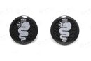 Alfa Romeo 4C Lautsprecherblende Cover schwarz Carbon