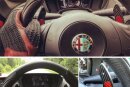 Alfa Romeo 4C Schaltwippen rot Carbon