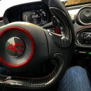 Alfa Romeo 4C Lenkrad Schriftzug schwarz Carbon