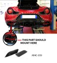 Alfa Romeo 4C Diffusor Flaps Zentralauspuff Carbon