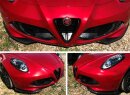 Alfa Romeo 4C Frontspoilerlippe Flaps Carbon