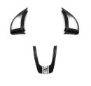 Abarth 500 Lenkrad Cover white Scorpion Carbon