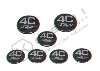 Alfa Romeo 4C Furia Emblem Kit Carbon