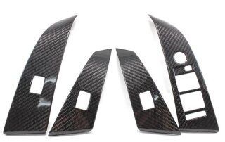 BMW 5er Serie Fensterschalter Cover Carbon