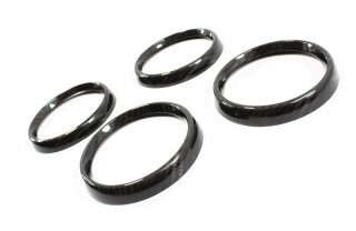 Mercedes Benz SLK R172 Lüftungsdüsencover Kit schwarz Carbon