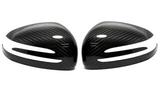 Mercedes Benz SLK R172 Acute Spiegelkappen Cover schwarz Carbon