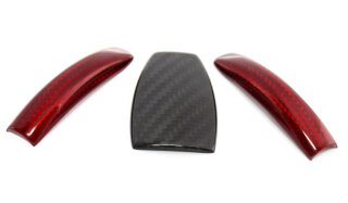 Mercedes Benz SLK R172 Schlüsselcover Carbon schwarz-rot