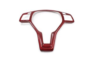 Mercedes Benz Lenkradcover rot Carbon
