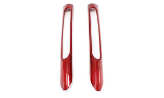 Mercedes Benz SLK R172 Tagfahrlichtcover Frontstoßstange rot Carbon
