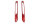 Mercedes Benz SLK R172 Tagfahrlicht Cover Frontstoßstange rot Carbon