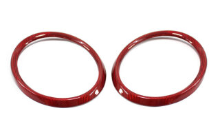 Mercedes Benz SLK R172 Tachoringe rot Carbon