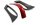 Mercedes Benz SLK R172 Sitzverstellung Cover rot-schwarz Carbon