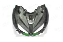 Kawasaki Z1000 Frontverkleidung schwarz-grün Carbon