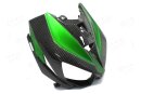 Kawasaki Z1000 Frontverkleidung schwarz-grün Carbon