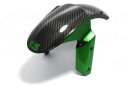 Kawasaki Z1000 Kotflügel vorne schwarz grün Carbon