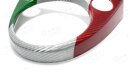 Abarth 595 Schaltkulissencover Tricolore Carbon
