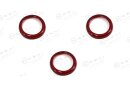 Abarth 500 595 Armaturenbrett Knopfcover rot Carbon