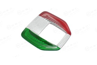 Alfa Romeo Giulia Schaltkulisse Cover Tricolore Carbon