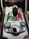 Alfa Romeo Giulia Schaltkulisse Cover Tricolore Carbon