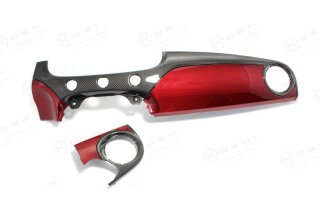 Abarth 595 Armaturenbrett rot Kombo Carbon