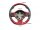 Abarth 595 Lenkradcover seitlich rot Carbon