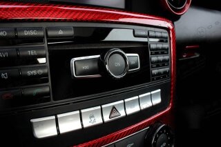 Mercedes Benz SLK R172 Lautstärkenregler Cover Carbon