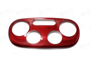Abarth 595 Heizung Klimaautomatik Cover rot Carbon