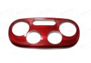 Abarth 595 Heizung Klimaautomatik Cover rot Carbon