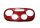 Abarth 595 Heizung Klimaautomatik Cover rot Carbon